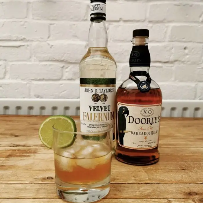 Corn n Oil (Alcoholic Cocktail Old-fashioned glass)