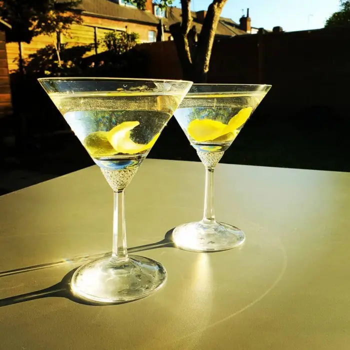 Dry Martini (Alcoholic Cocktail Cocktail glass)