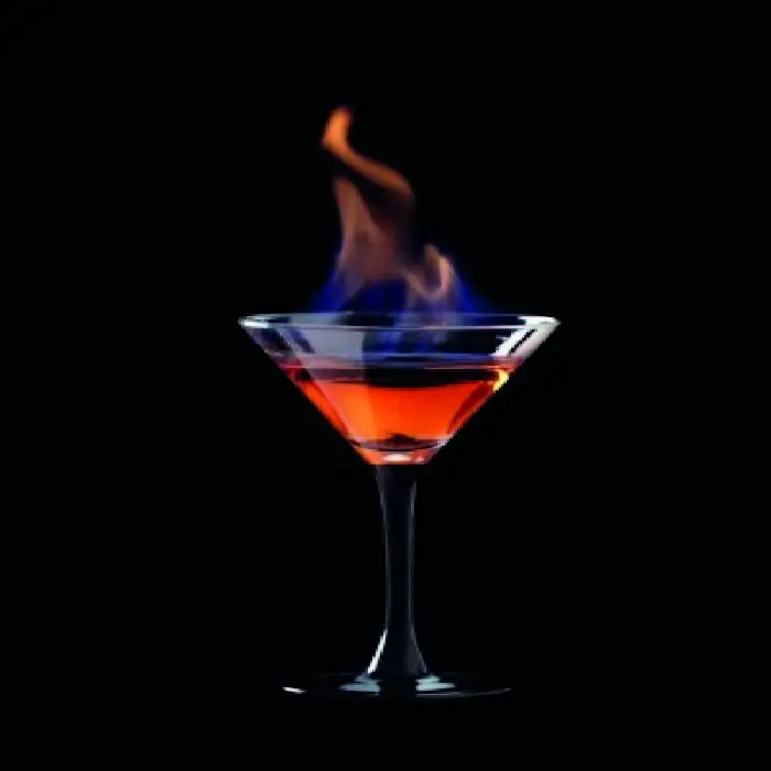 Flaming Lamborghini (Alcoholic Cocktail Cocktail glass)