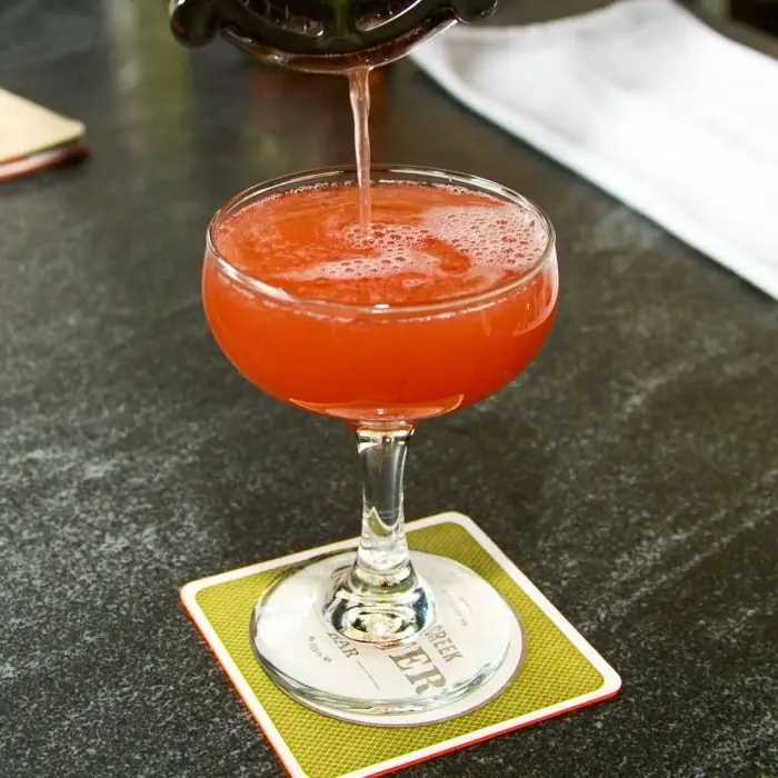Jack Rose Cocktail (Alcoholic Ordinary Drink Cocktail glass)