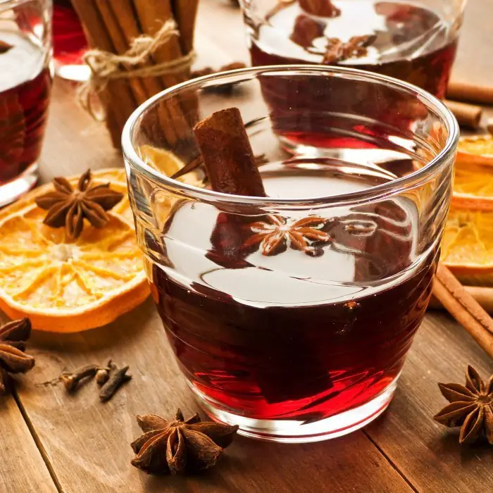 Mulled Wine (Alcoholic Punch / Party Drink Collins Glass)