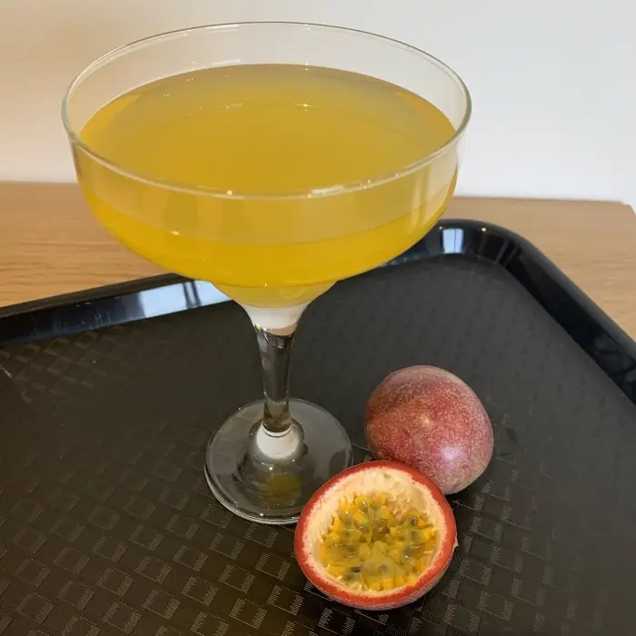 Passion Fruit Martini (Alcoholic Cocktail Cocktail glass)